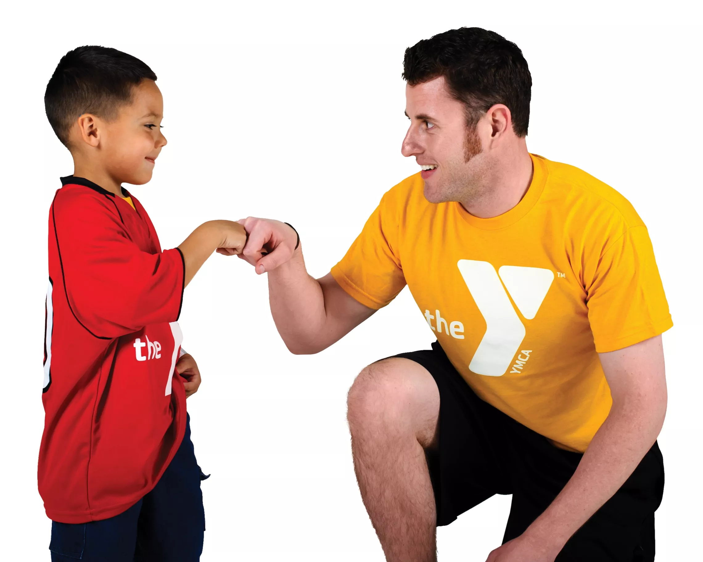 YMCA staff member with child